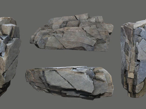 Cliff rocks 3D Model
