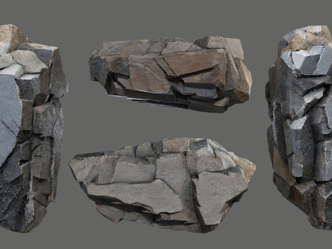 Cliff rocks 3D Модель