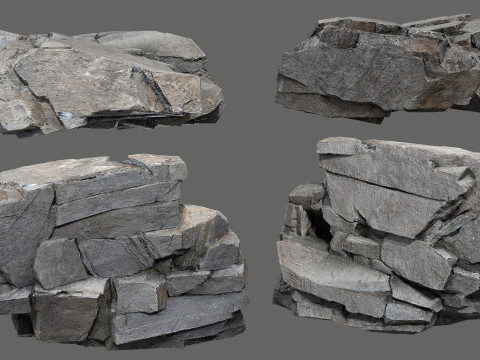 Cliff rocks 3D Модель