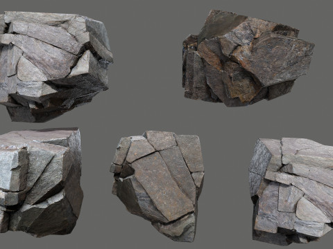 Cliff rocks 3D Модель