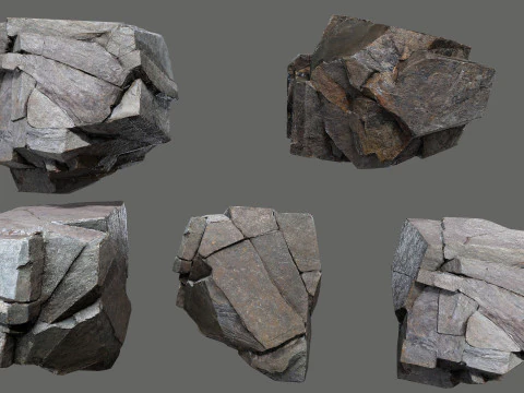 Cliff rocks 3D Model