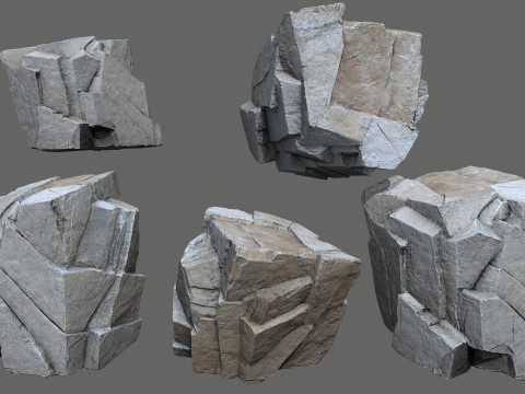 Cliff rocks 3D Модель