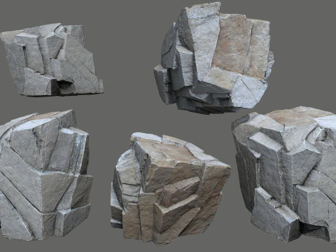 Cliff rocks 3D Model