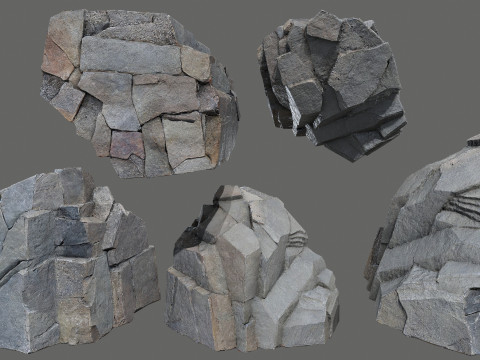 Cliff rocks 3D Модель