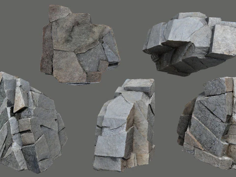 Cliff rocks 3D Model