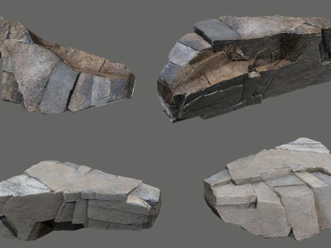 Cliff rocks 3D Модель