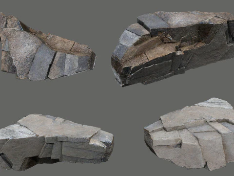 Cliff rocks 3D Model