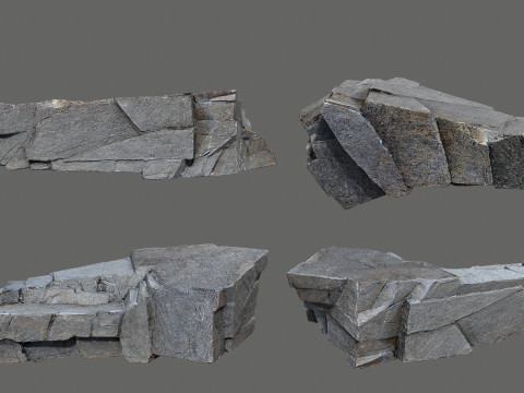 Cliff rocks 3D Модель