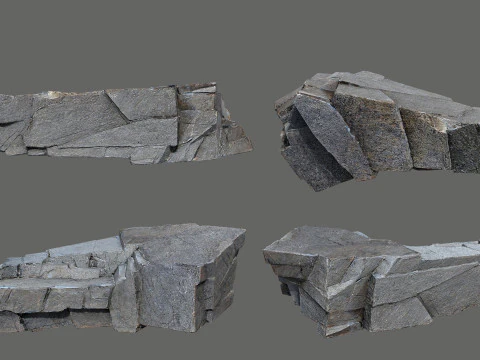 Cliff rocks 3D Model