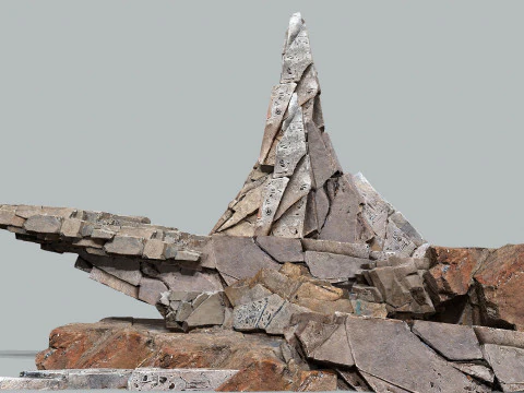 사막의 바위 3D 모델