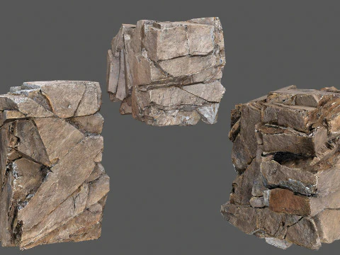 Desert rocks 3D Model