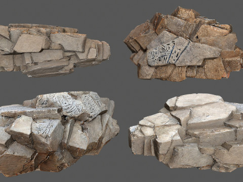 Desert rocks 3Dモデル
