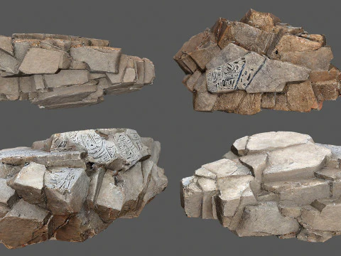 Desert rocks 3D Model