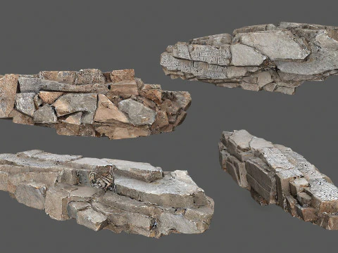 Desert rocks 3D Model