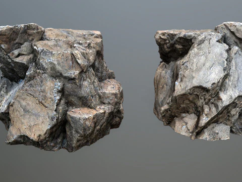 Cliff rocks 1 3D Model