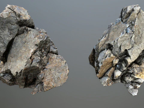 Cliff rocks 1 3D Model