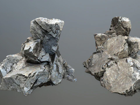 Cliff rocks 1 3D Model