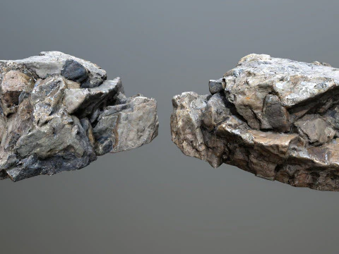 Cliff rocks 1 3D Model