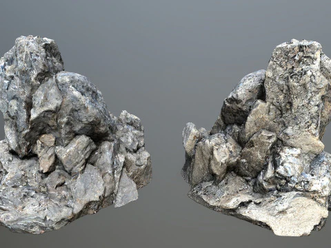 Cliff rocks 1 3D Model
