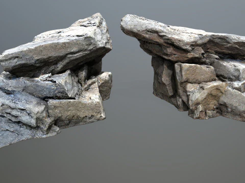 Cliff rocks 1 3D Model