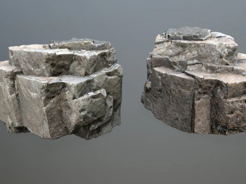 Cliff rocks 1 3D Model