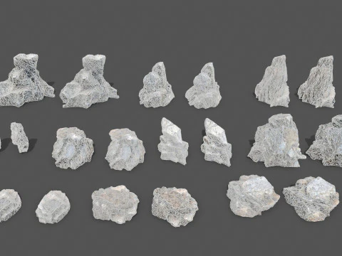 Cliff rocks 1 3D Model