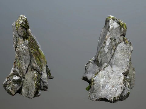 Mossy rocks 3D Model