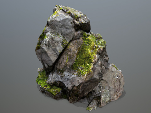 Mossy rocks 3D 模型