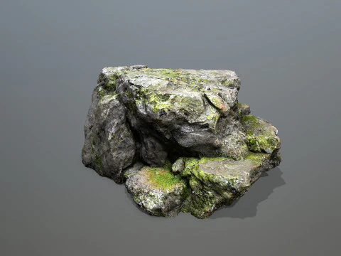 Mossy rocks 3D Model