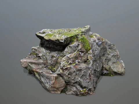 Mossy rocks 3D Model