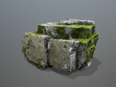 Mossy rocks 3D 模型