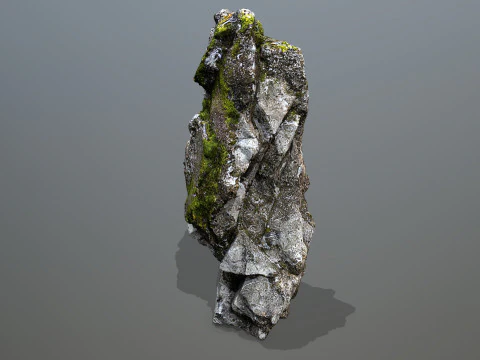 Mossy rocks 3D Model