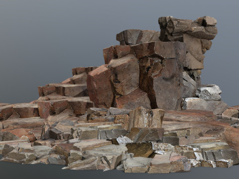 Desert rocks Model 3D