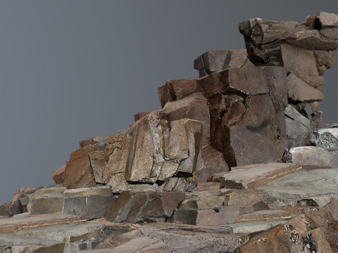 Desert rocks 3Dモデル