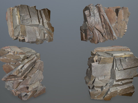 Desert rocks 3Dモデル