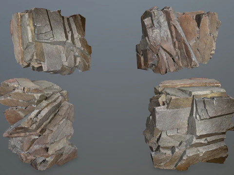 Desert rocks 3D Model