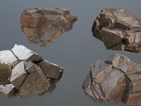 Desert rocks 3Dモデル