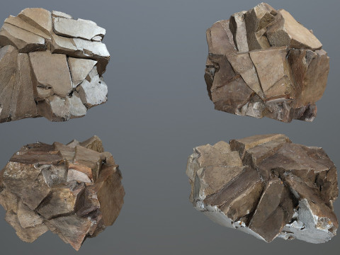 Desert rocks 3Dモデル