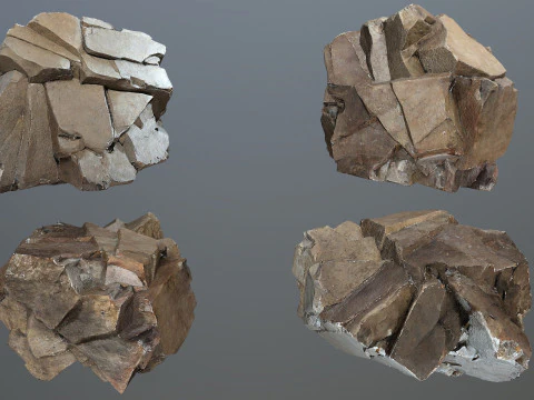 Desert rocks 3D Model