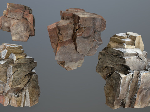 Desert rocks 3Dモデル