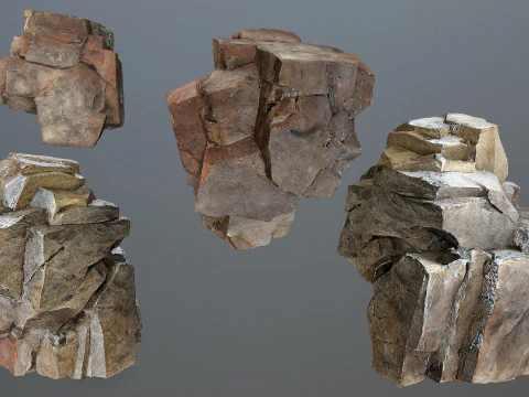 Desert rocks 3D Model