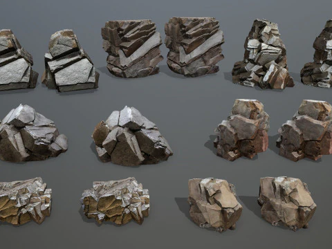 Desert rocks 3D Model