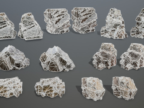 Desert rocks 3Dモデル