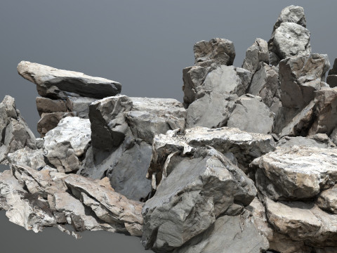 White rocks 3D 模型