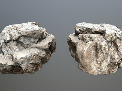 White rocks 3D 模型