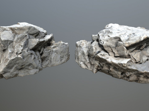 White rocks 3D 模型