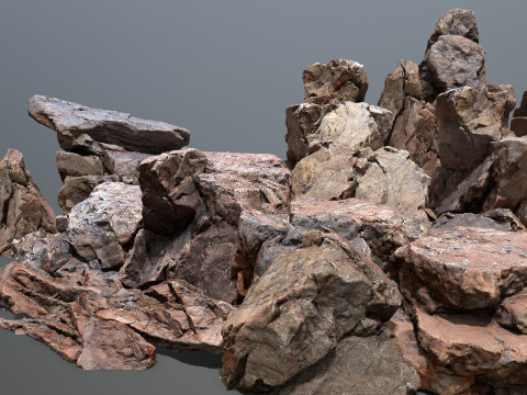 Desert rocks 3D Модель