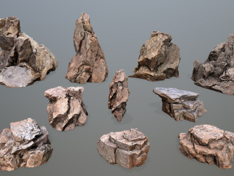 Desert rocks 3D Модель