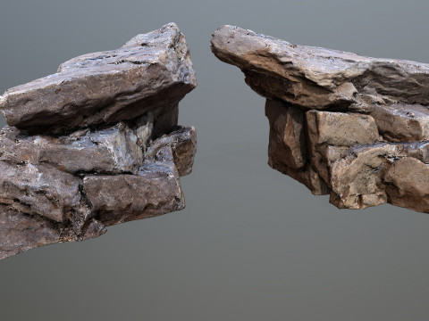 Desert rocks 3D Модель