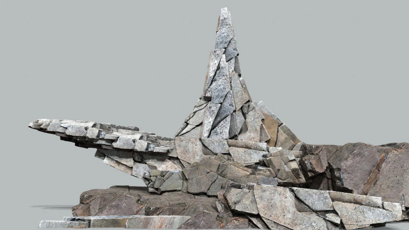 Cliff rocks 3D Model .c4d .max .obj .3ds .fbx .stl .blend 